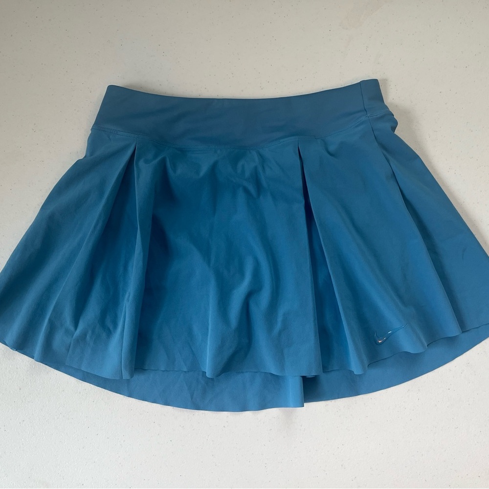 Nike Blue Pleated Skater Skirt for Casual Wear